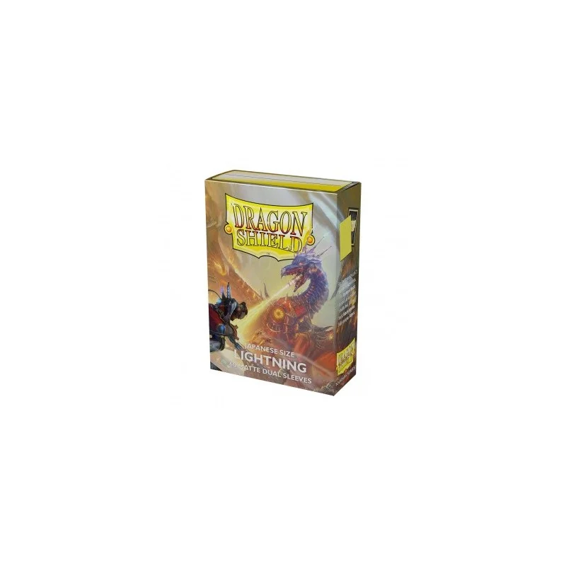 Dragon Shield Japanese size Dual Matte Sleeves - Lightning 'Ailia' (60 Sleeves) | 5706569151478