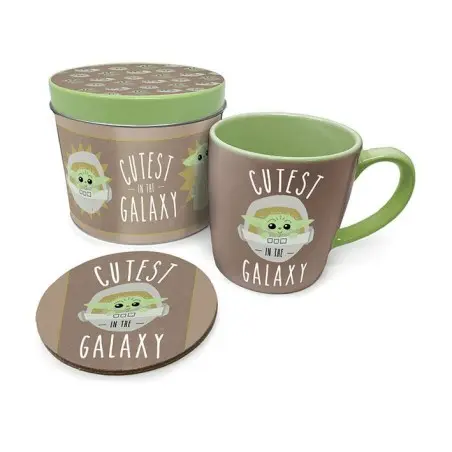 Star Wars The Mandalorian mug avec sous-verre Cutest in the Galaxy | 5050293854779