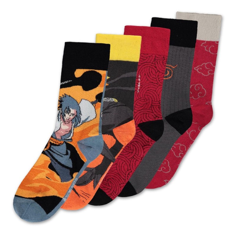 Naruto Shippuden pack 5 paires de chaussettes 43-46 | 8718526217001