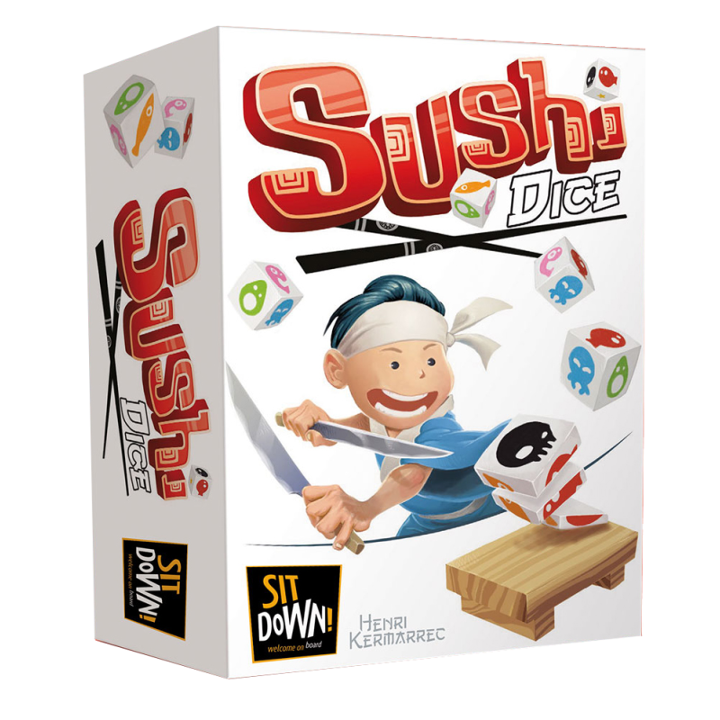 Spel: Sushi Dobbelstenen
Uitgever: Sit-Down!
Engelse versie