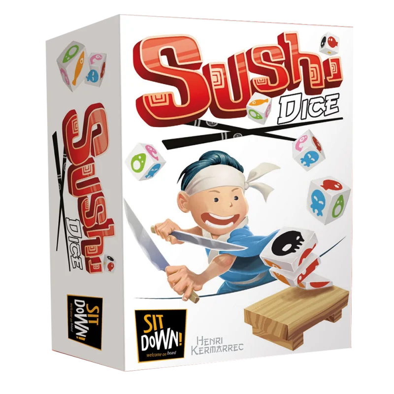 Spel: Sushi Dobbelstenen
Uitgever: Sit-Down!
Engelse versie