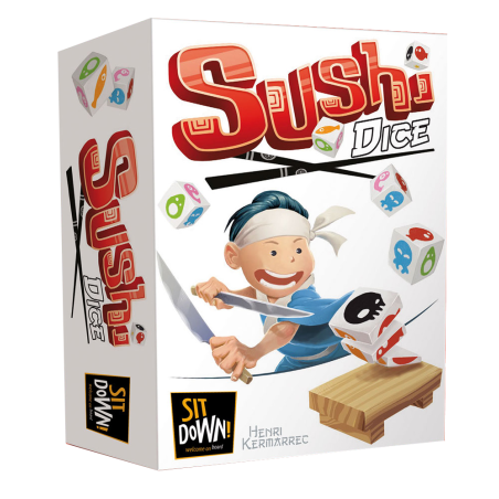 Spel: Sushi Dobbelstenen
Uitgever: Sit-Down!
Engelse versie