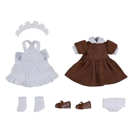 Original Character accessoires pour figurines Nendoroid Doll Outfit Set: Maid Outfit Mini (Brown)  | 4580590176706