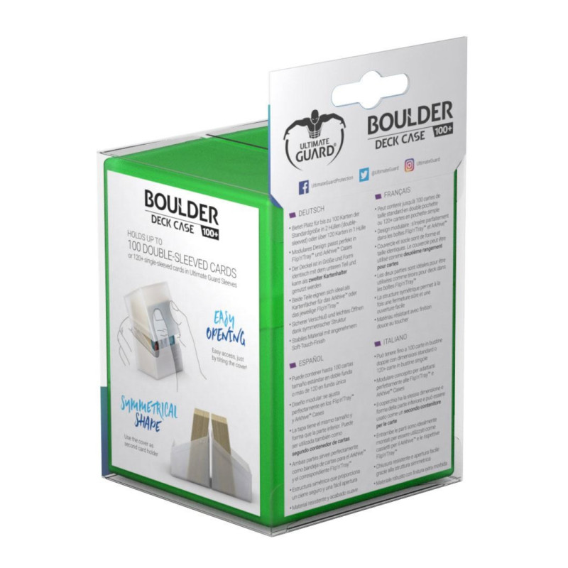 produit : Boulder Deck Case 100+ taille standard Emerald
marque : Ultimate Guard