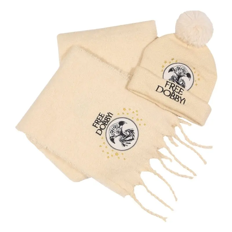 Harry Potter set bonnet & écharpe Free Dobby 165 cm | 5056811500029