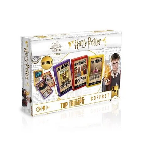 game: Top Trumps - Harry Potter Volume 1 3-in-1 Box Set
Publisher: Winning Moves
English Version