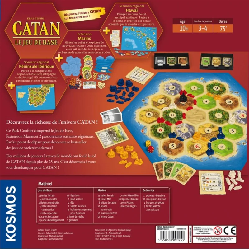 jeu : Catan - Pack Confort
éditeur : Kosmos
version française