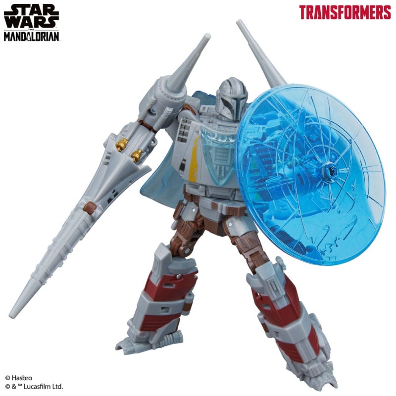 Star Wars x Transformers figurine The Mandalorian / N-1 Starfighter 19 cm | 5010996257277