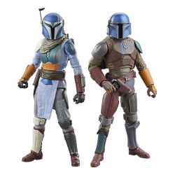 Star Wars: The Mandalorian Black Series pack 2 figurines Mandalorian Shriek-Hawk Trainers 15 cm