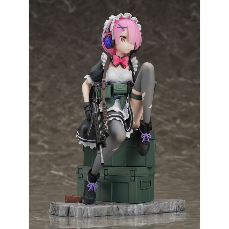 Re:Zero Starting Life in Another World statuette PVC 1/7 Ram Military Ver. 20 cm | 4580736409194