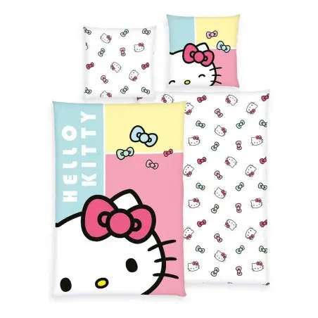 Hello Kitty parure de lit Hello Kitty Bow 135 x 200 cm / 80 x 80 cm | 4006891994059