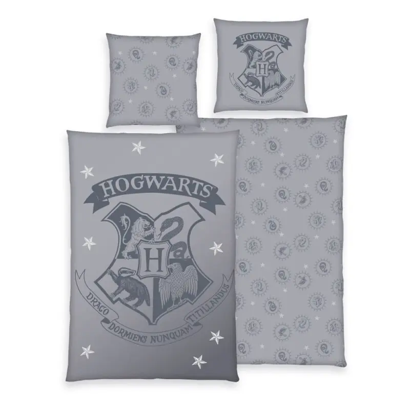 Harry Potter parure de lit Grey 135 x 200 cm / 80 x 80 cm | 4006891971081