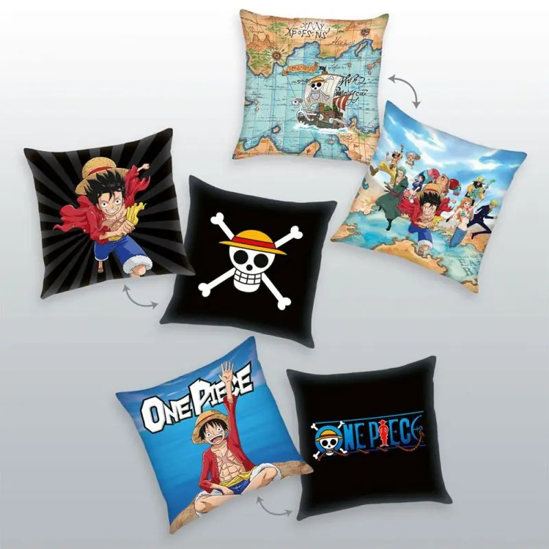 One Piece pack 3 oreillers Characters 40 x 40 cm | 4006891957405