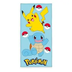 Pokemon serviette de bain Pikachu & Carapuce 75 x 150 cm | 4006891983282