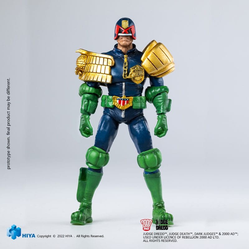 2000 AD figurine 1/18 Exquisite Mini Judge Dredd Gaze Into The Fist of Dredd 10 cm | 6957534203053