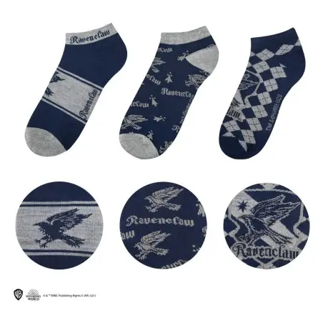 Harry Potter pack 3 paires de socquettes Ravenclaw | 4895205606647