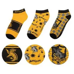 Harry Potter pack 3 paires de socquettes Hufflepuff | 4895205606654