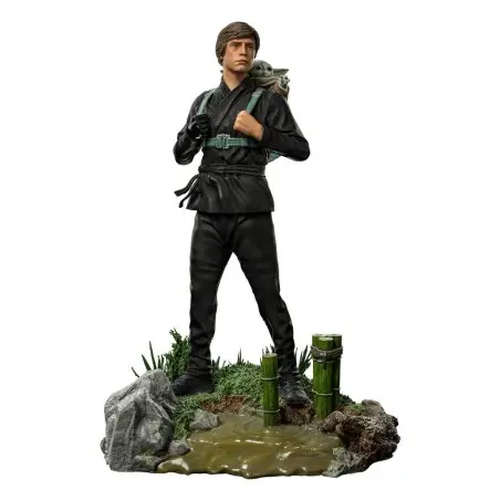 Star Wars Book of Boba Fett statuette 1/10 Art Scale Luke Skywalker & Grogu Training 20 cm | 0618231952502