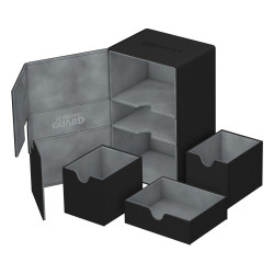 produit : boîte pour cartes Twin Flip n Tray Deck Case 160+ taille standard XenoSkin Noir marque : Ultimate Guard
