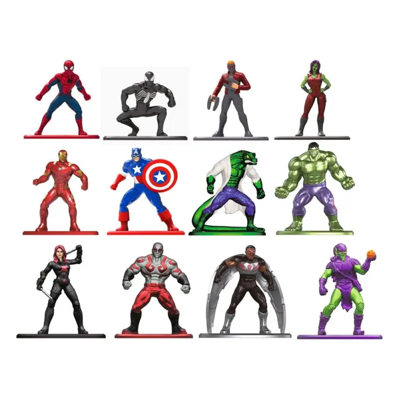 Marvel assortiment figurines Diecast Nano Metalfigs 4 cm Wave 1 (24) | 4006333086625