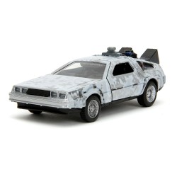 Retour vers le Futur DeLorean Time Machine Frost 1/32 métal Hollywood Rides 