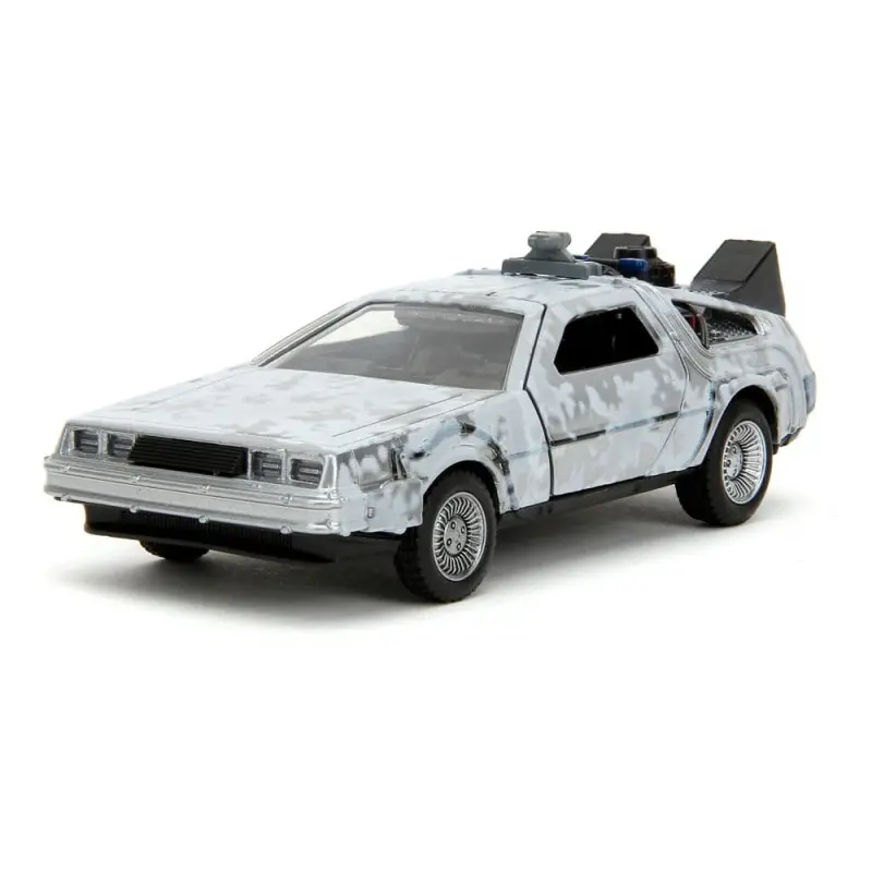 Retour vers le Futur DeLorean Time Machine Frost 1/32 métal Hollywood Rides  | 0801310347850