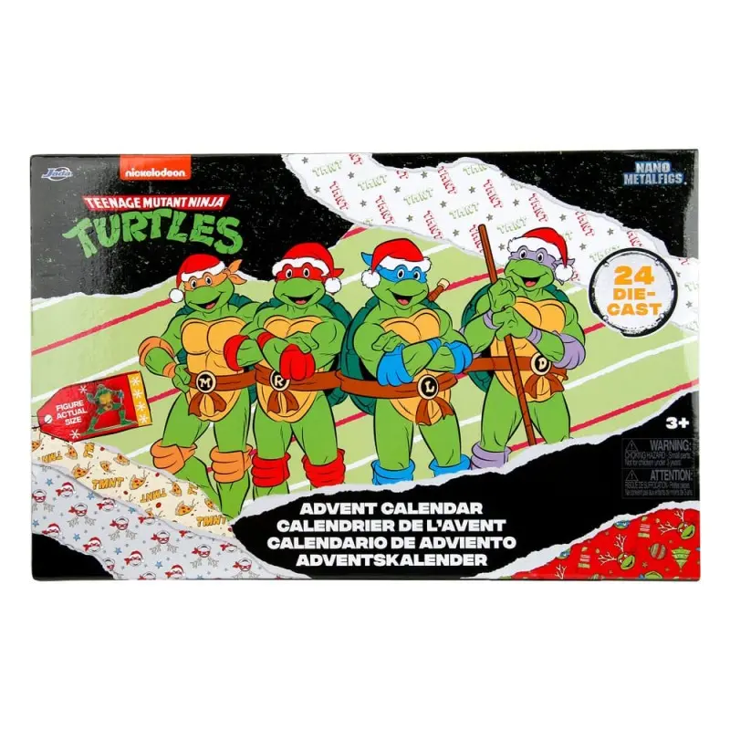 Tortues Ninja calendrier de l'avent figurines Diecast Nano Metalfigs Holiday 2024  | 0801310356616