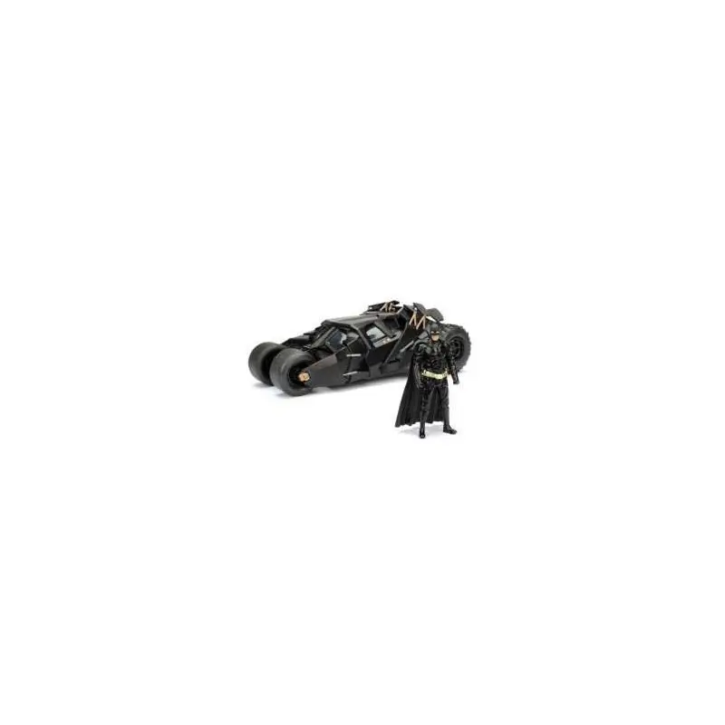 Batman The Dark Knight 1/24 2008 Batmobile métal avec figurine | 0801310982617