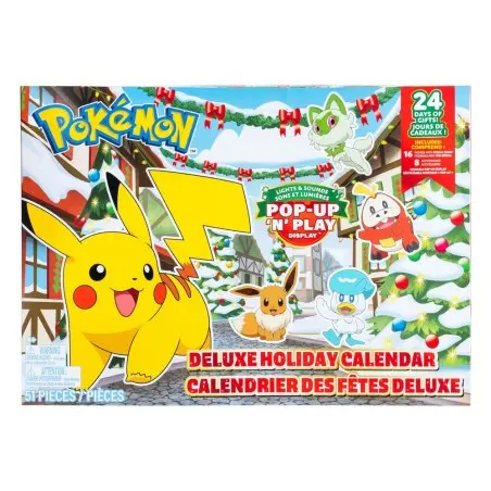 Pokémon calendrier de l'avent Battle Figures Deluxe Holiday 2024 *Version EN/FR* | 0191726709664