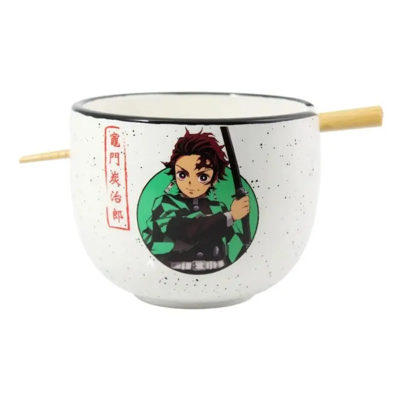 Demon Slayer bol à ramen avec baguettes Tanjiro 414 ml | 0841092158275