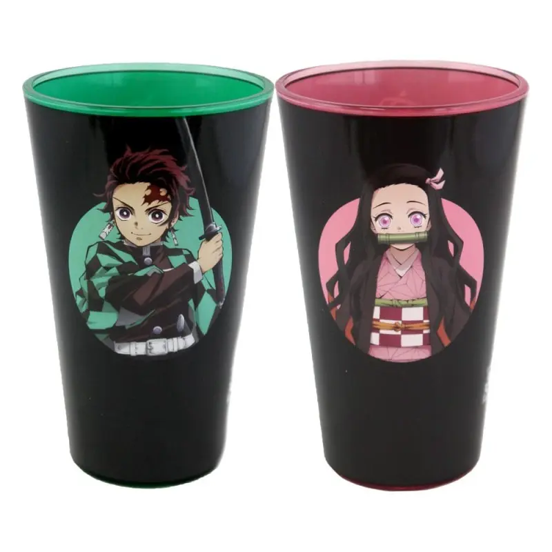 Demon Slayer pack 2 verres Tanjiro & Nezuko 473 ml | 0841092158541