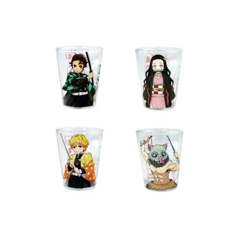 Demon Slayer pack 4 verres à shot Groupe 59 ml | 0841092158183