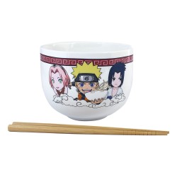 Naruto Shippuden bol à ramen avec baguettes Team Seven 414 ml