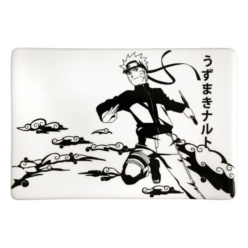 Naruto Shippuden Plaque Sushi et baguettes ensemble en céramique Naruto | 0841092145657