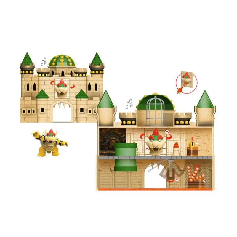 World of Nintendo Super Mario playset Deluxe Bowser Castle | 0192995400207