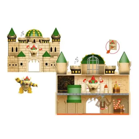 World of Nintendo Super Mario playset Deluxe Bowser Castle | 0192995400207