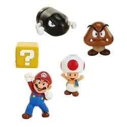 World of Nintendo pack 5 figurines New Super Mario Bros. U Acorn Plains 6 cm