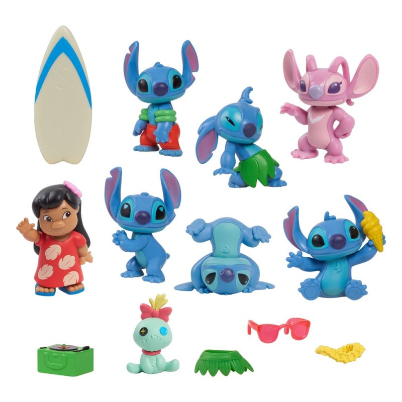 Lilo & Stitch pack 8 figurines Stitch Deluxe Figure Set 7 cm | 0886144462597