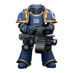 Warhammer The Horus Heresy figurine 1/18 Ultramarines Legion MKIII Tactical Support Squad Legionary with Heavy Bolter 12 cm 