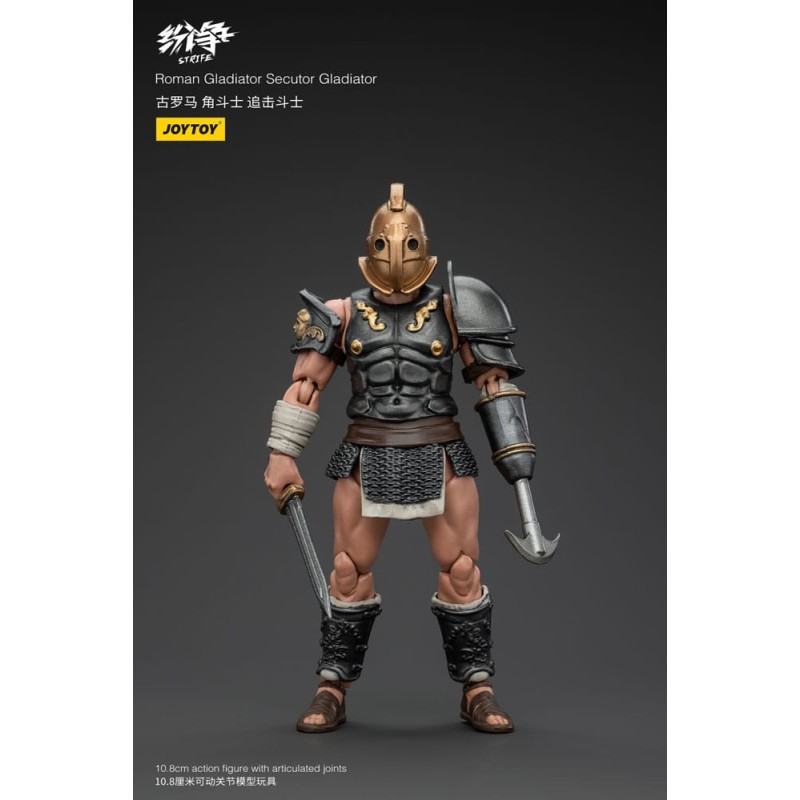 Strife figurine 1/18 Roman Gladiator Secutor Gladiator 11 cm          