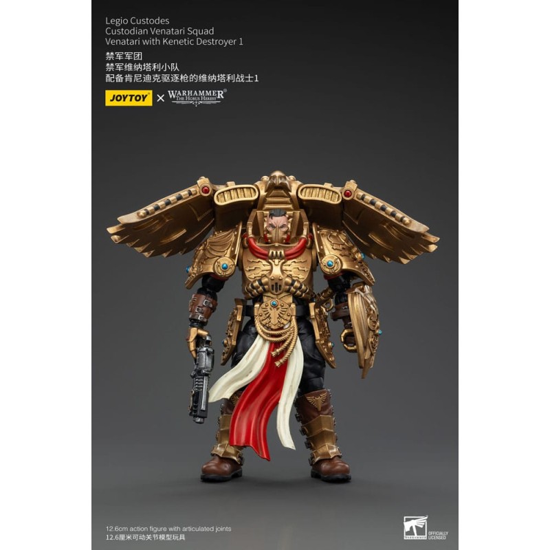Warhammer The Horus Heresy figurine 1/18 Legio Custodes Custodian Venatari Squad Venatari with Kenetic Destroyer 1 13 cm