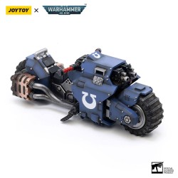 Warhammer 40k véhicule 1/18 Ultramarines Outrider Bike 22 cm