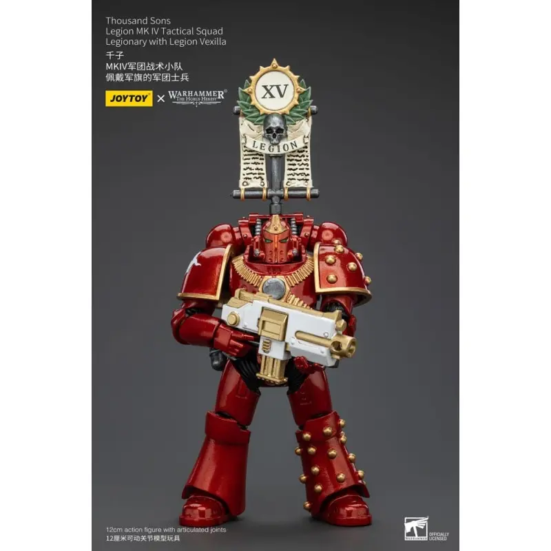 Warhammer The Horus Heresy figurine 1/18 Thousand Sons Legion MK IV Tactical Squad Legionary with Legion Vexilla 12 cm | 6973130375796