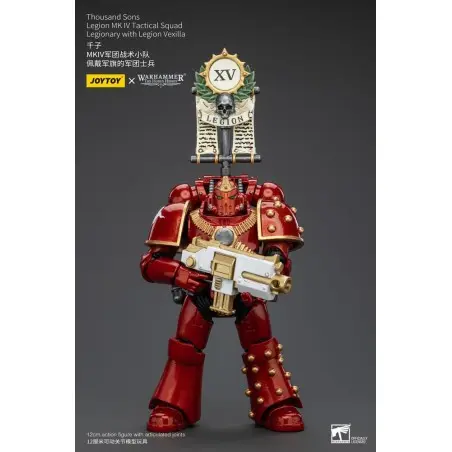 Warhammer The Horus Heresy figurine 1/18 Thousand Sons Legion MK IV Tactical Squad Legionary with Legion Vexilla 12 cm | 6973130375796