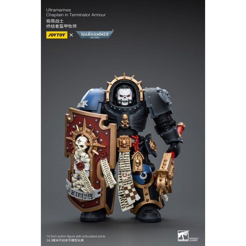 Warhammer 40k figurine 1/18 Ultramarines Chaplain in Terminator Armour 12 cm   