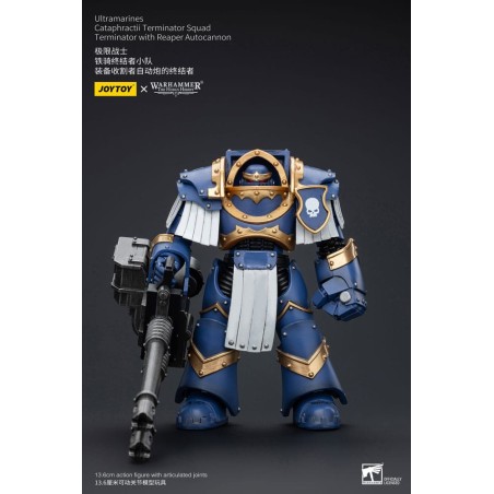 Warhammer The Horus Heresy figurine 1/18 Uitramarines Cataphractii Terminator Squad Terminator with Reaper Autocannon 14 cm  ...