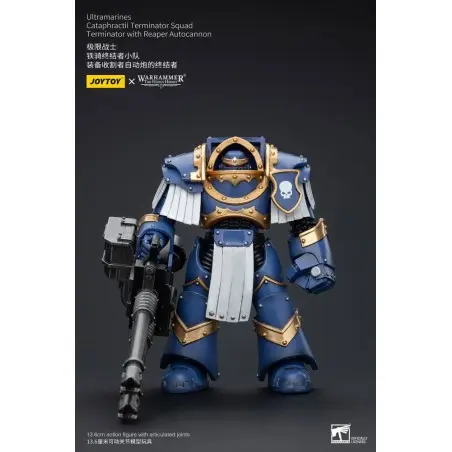 Warhammer The Horus Heresy figurine 1/18 Uitramarines Cataphractii Terminator Squad Terminator with Reaper Autocannon 14 cm ... | 6973130377486