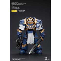 Warhammer The Horus Heresy figurine 1/18 Ultramarines Cataphractii Terminator Squad Sergeant with Power Sword 14 cm      