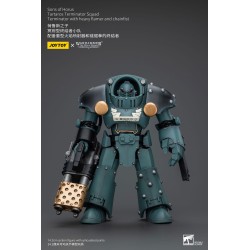 Warhammer The Horus Heresy figurine 1/18 Tartaros Terminator Squad Terminator With Heavy Flamer And Chainfist 12 cm