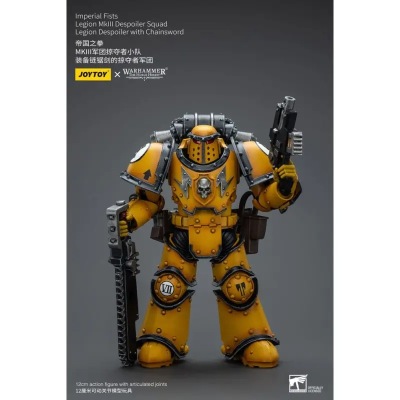 Warhammer The Horus Heresy figurine 1/18 Imperial Fists Legion MkIII Despoiler Squad Legion Despoiler with Chainsword 12 cm | 6973130379091
